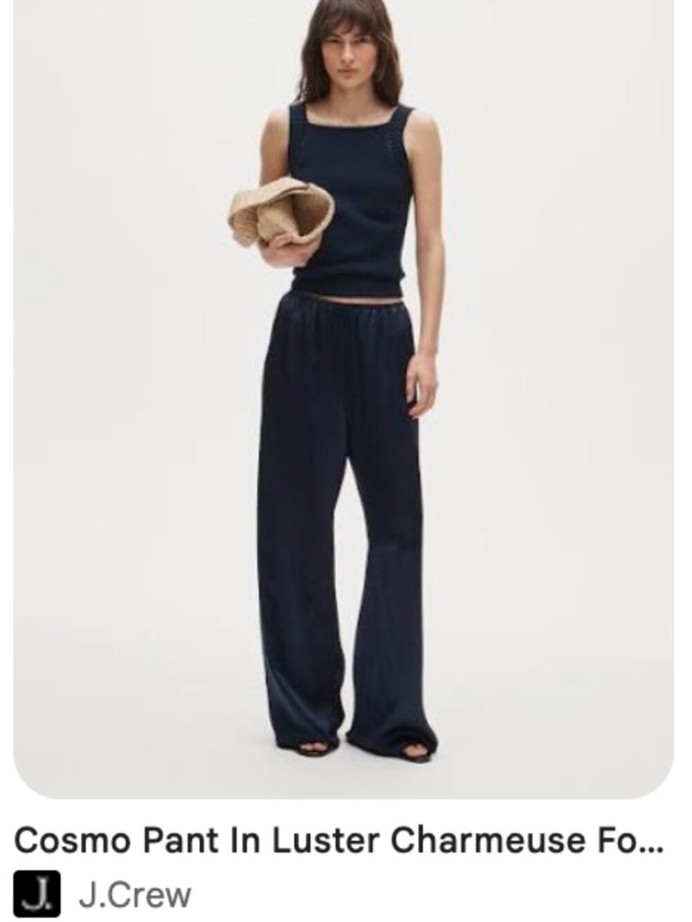 J. Crew Cosmo Pants in Black Size Small